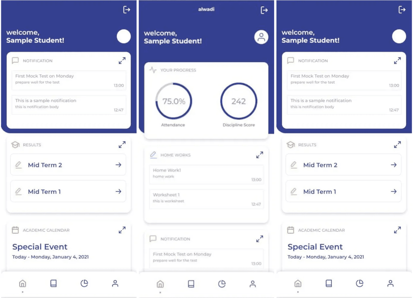 Alwadi International School App